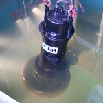 Submersible pump at water